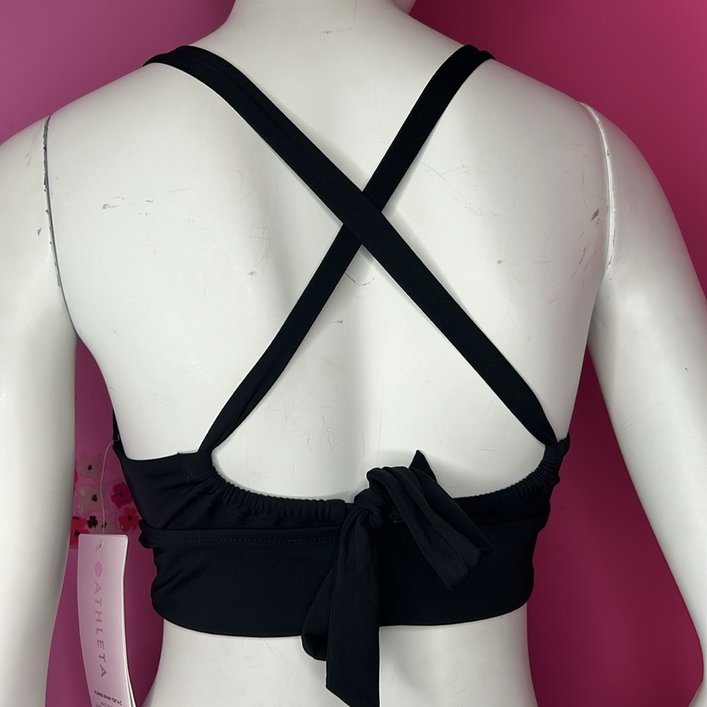 Athleta plunge bikini top black size S & XS - Picture 4 of 9